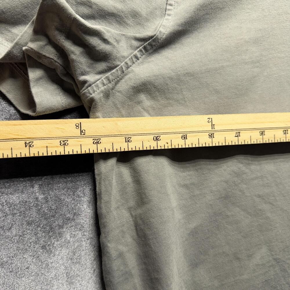 Nautica Polo Shirt Mens L Gray Short Sleeve Cotton Knit Sail Logo - Picture 3 of 10